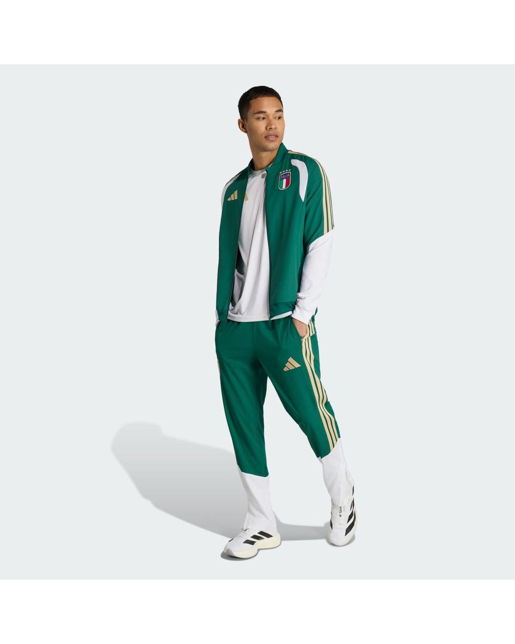 Adidas Green Italy 26 Tiro Presentation Tracksuit Bottoms for men