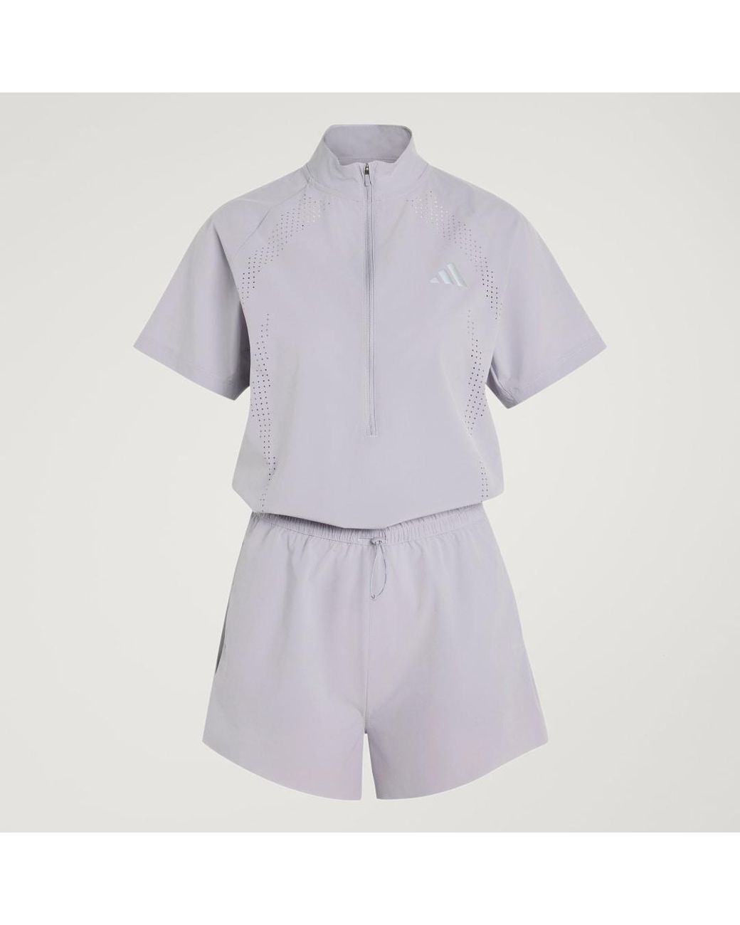 Adidas Gray Adi365 Aspyre Running Jumpsuit