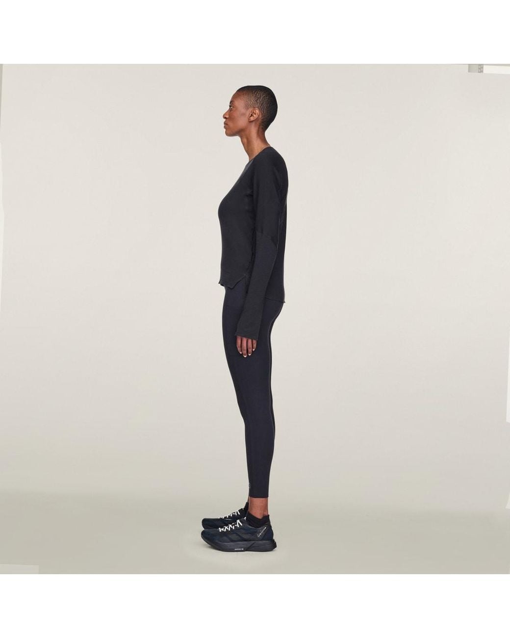 Adidas Black Y-3 Running Long Sleeve T-Shirt