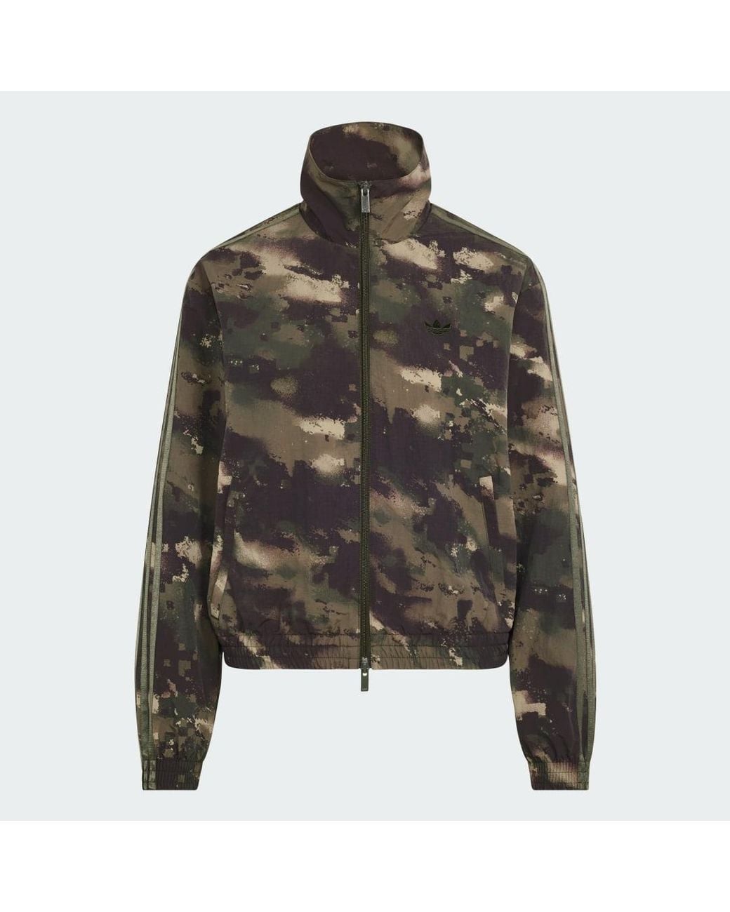Adidas Green Camouflage Loose Track Top