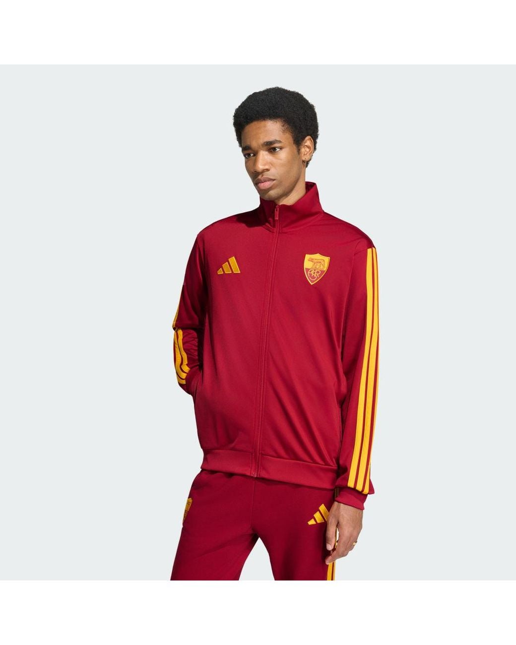 Adidas Red As Roma Dna Track Top for men