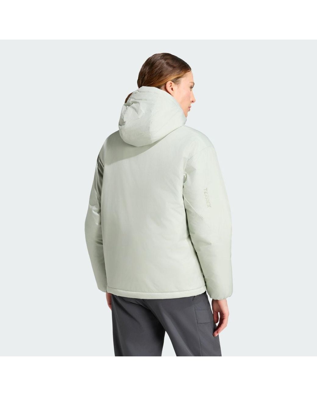 Adidas Originals Gray Terrex Multi Primaloft Insulated Hooded Jacket