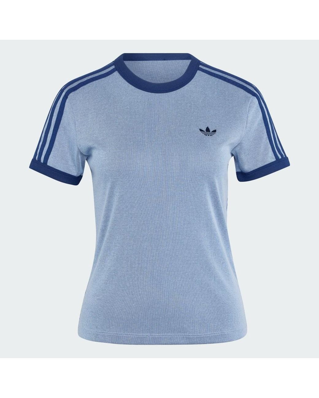 Adidas Blue Lifestyle Heather 3S Cali Tee Ks9990