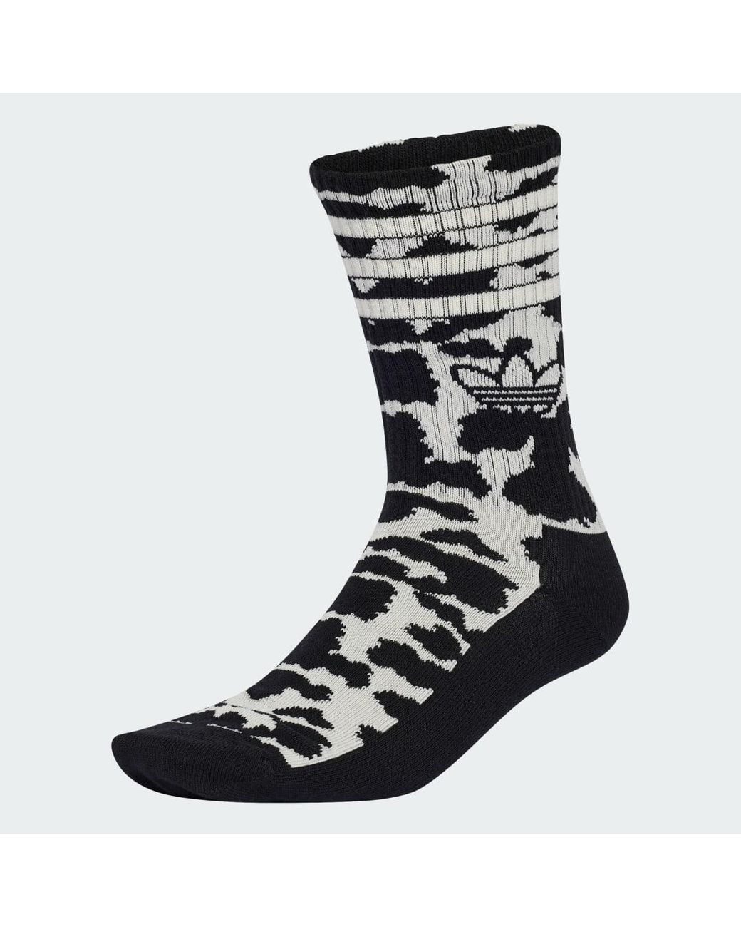 Adidas Black Animal Graphic Crew Sock 2 Pairs