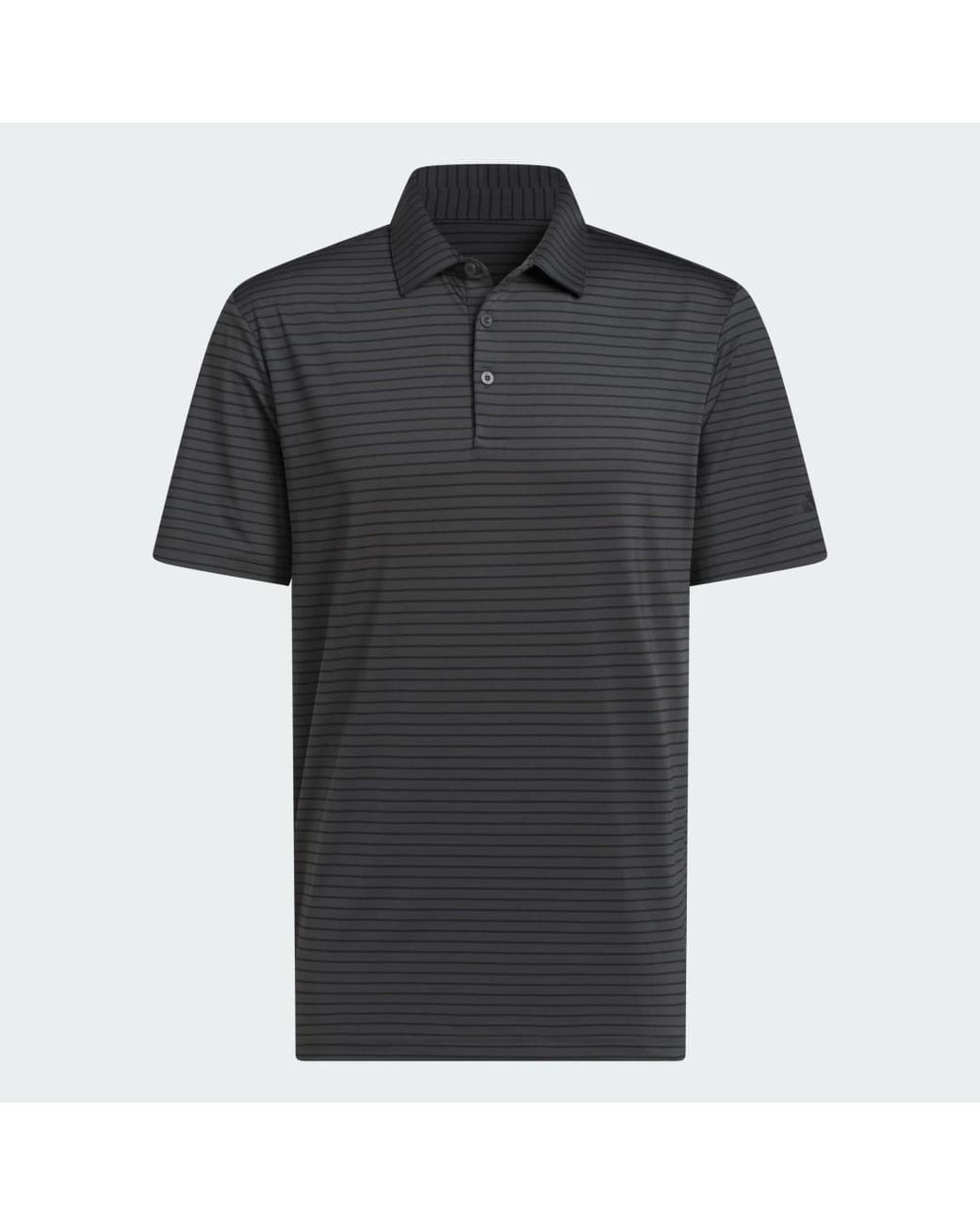 Adidas Gray Performance Two-Color Stripe Polo Shirt for men