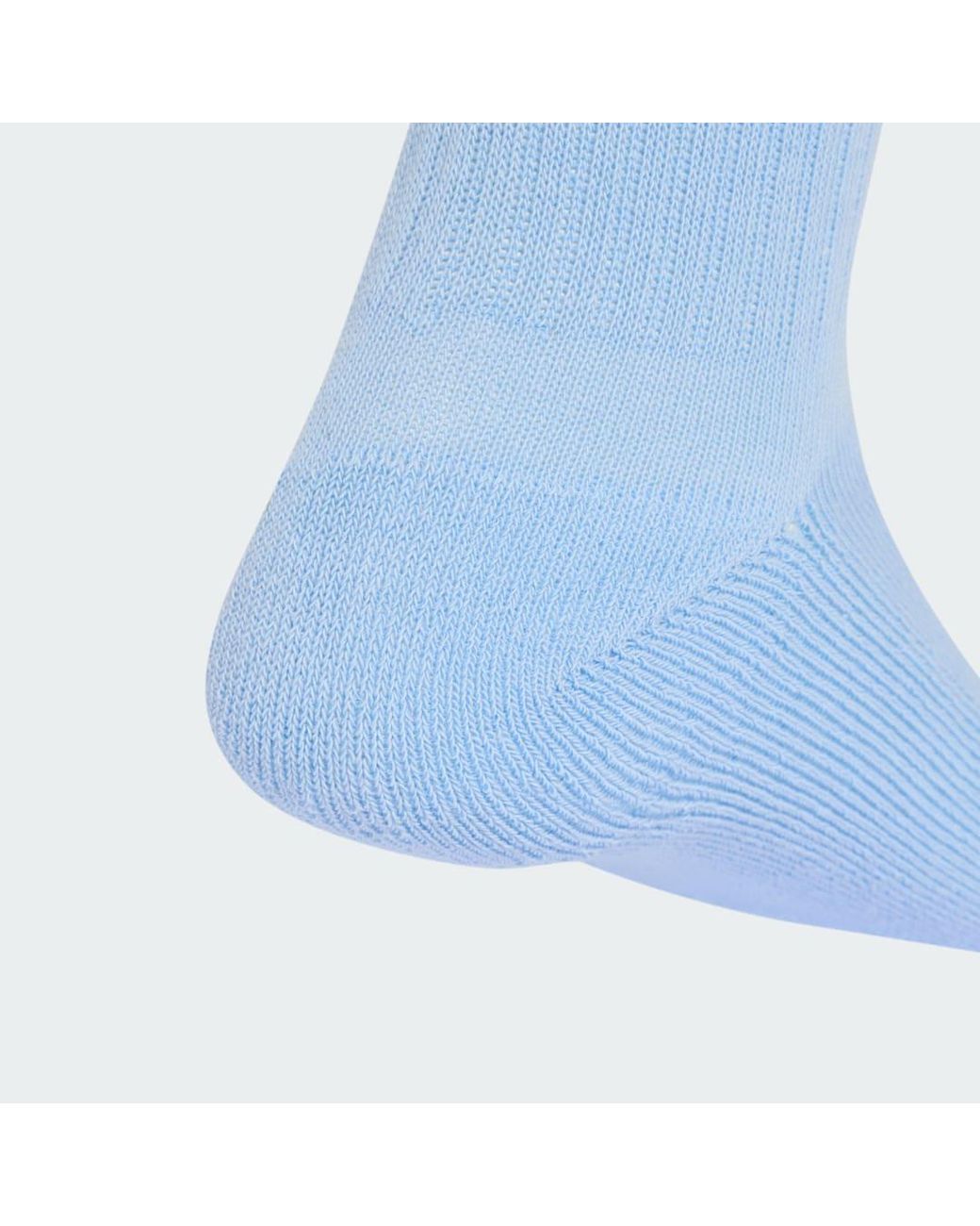 Adidas Blue Linear Crew Cushioned Socks 3 Pairs