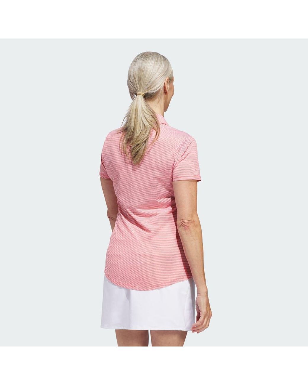 Adidas Pink #39;S Ottoman Short Sleeve Polo Shirt