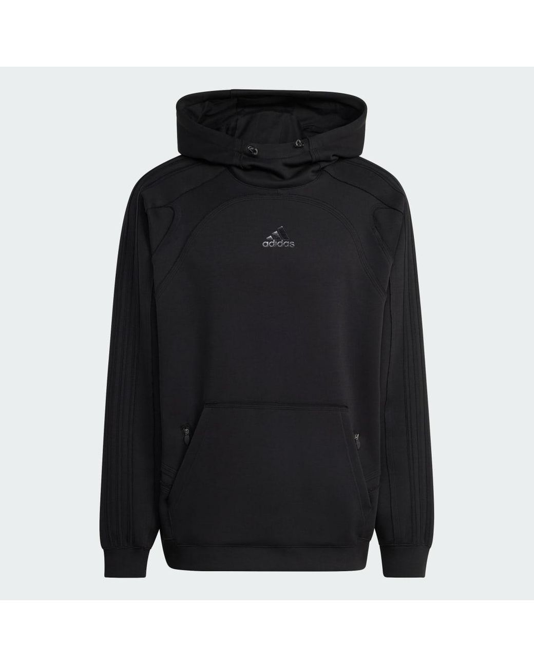 Adidas Black Spacer Cutline Hoodie for men