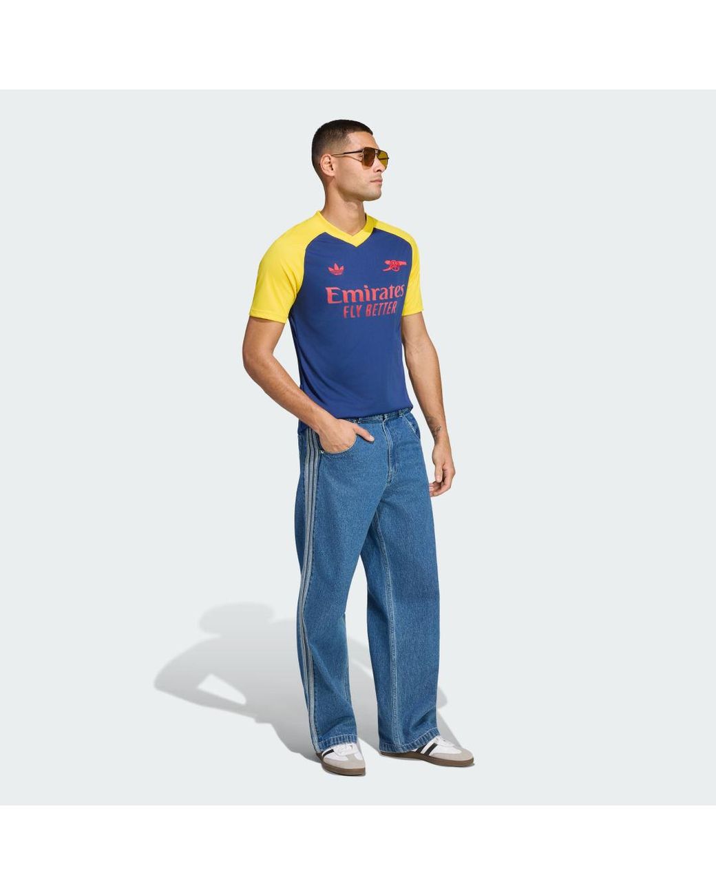 Adidas Blue Arsenal 2026/27 Away Pre-match Top for men