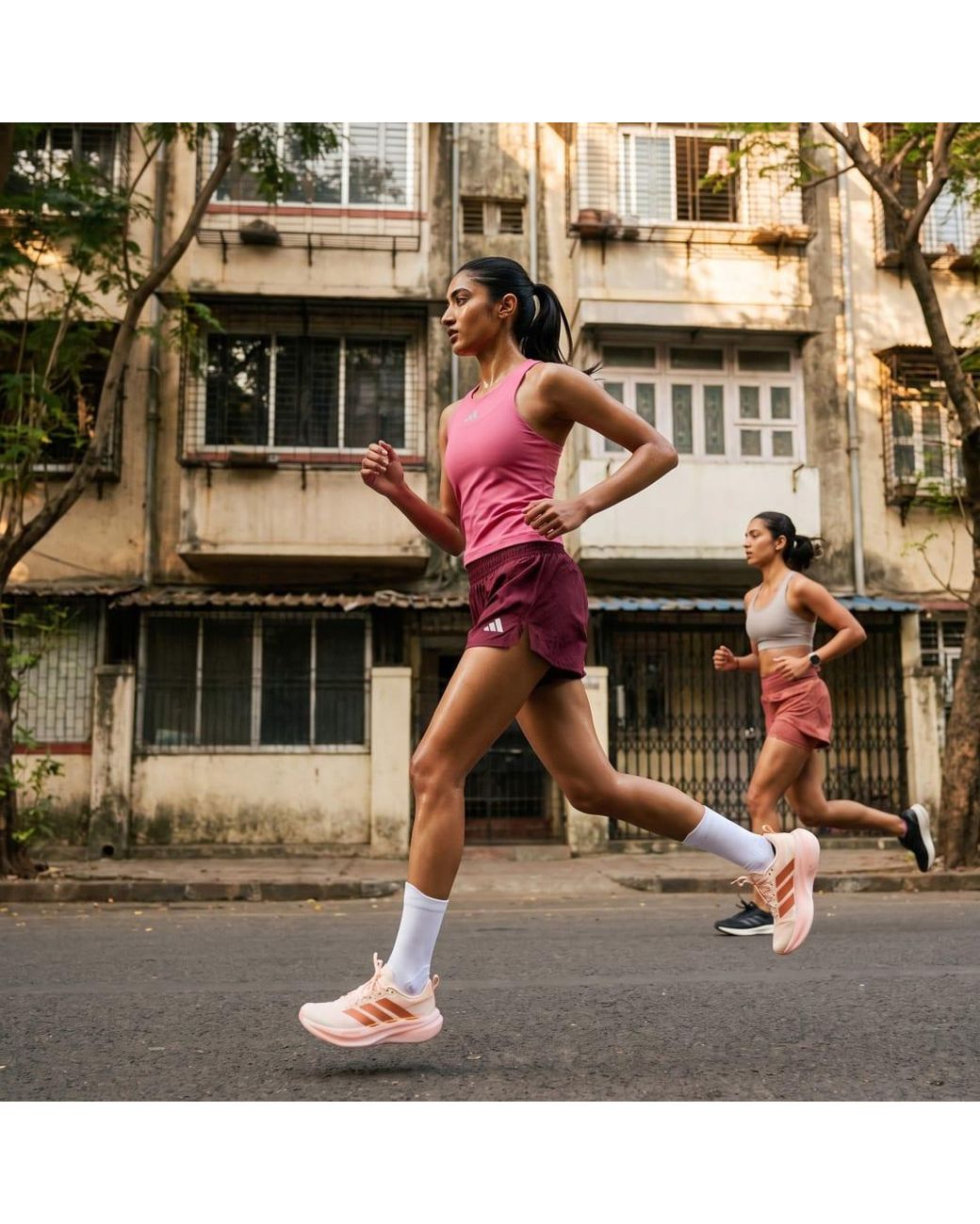 Adidas Pink Adi365 Seasonal Running Shorts