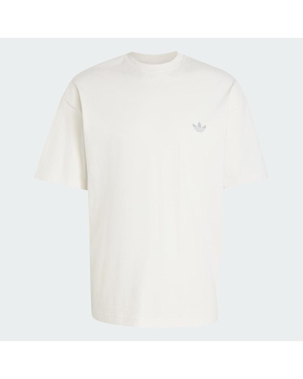 Adidas Purple Trefoil Essentials Spacer Loose T-Shirt for men