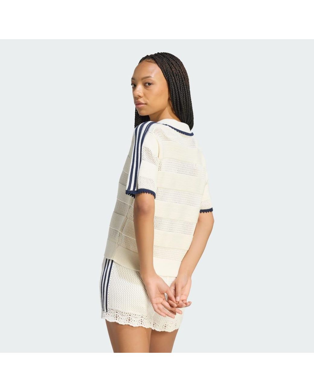 Adidas White Resort S Polo W