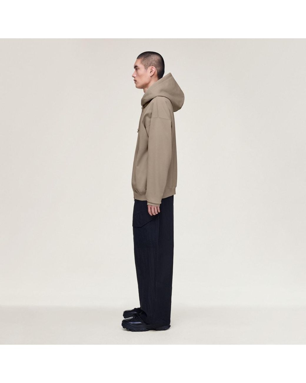 Adidas Natural Y-3 Brushed Terry Zip Hoodie