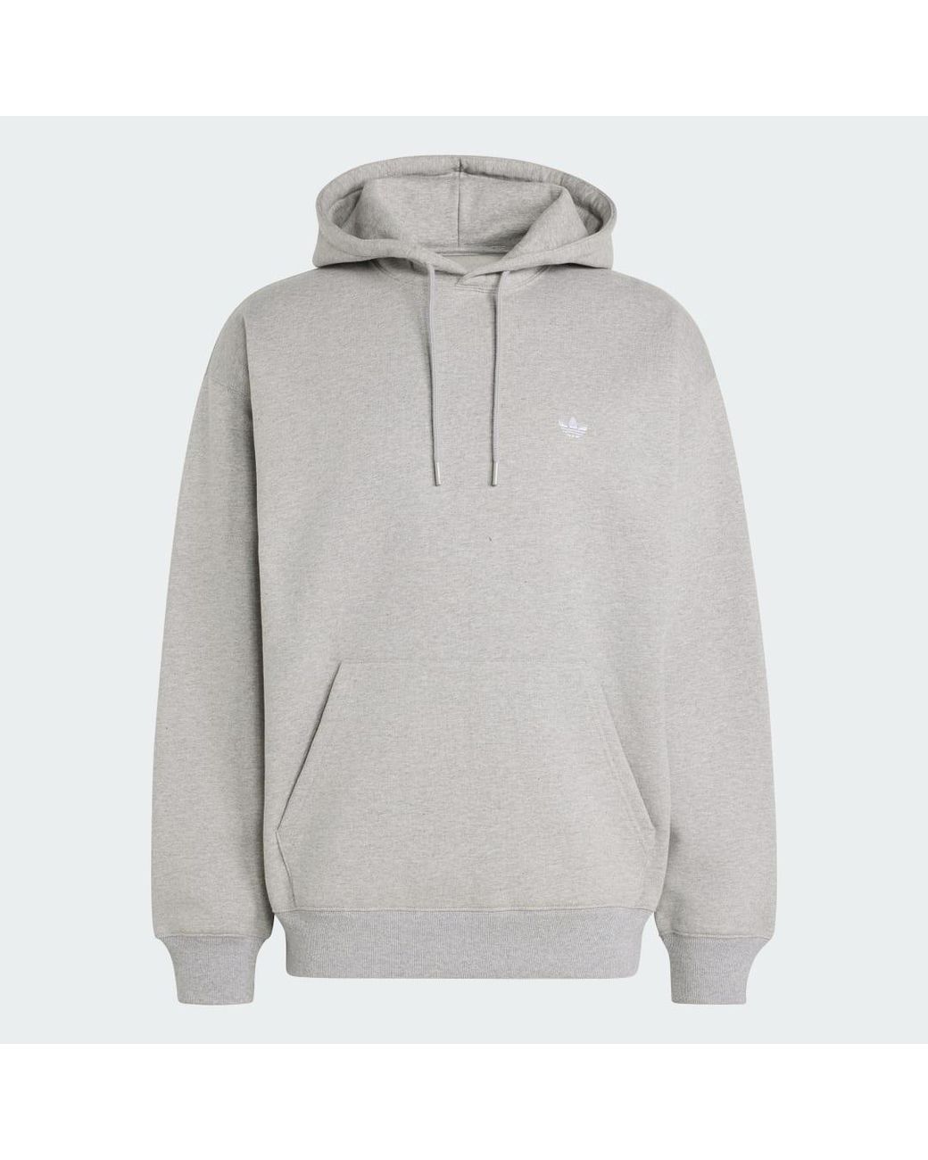 Adidas Gray Trefoil Essentials Loose Hoodie for men