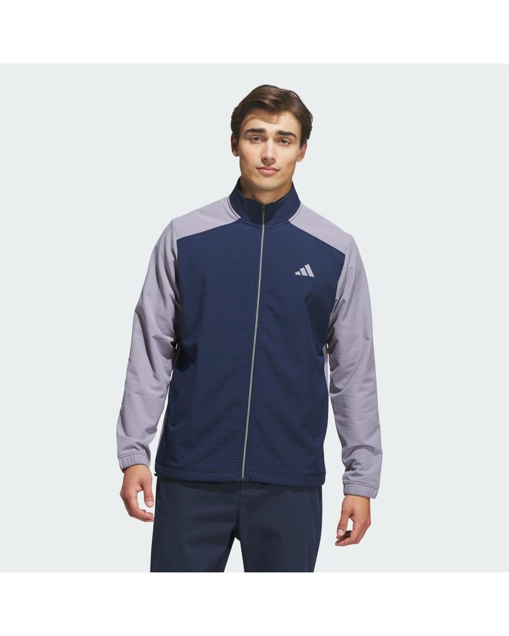 Adidas Blue Ultimate365 Wind Woven Full-Zip Sweatshirt for men