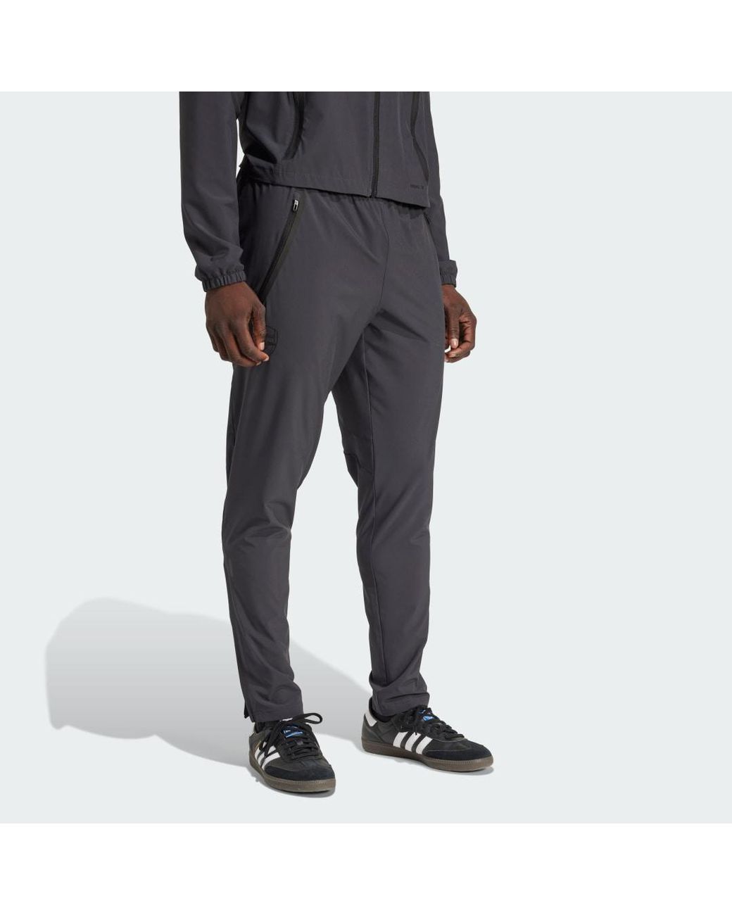 Adidas Gray Arsenal Tiro 25 Competition Vis Tech Travel Pants for men