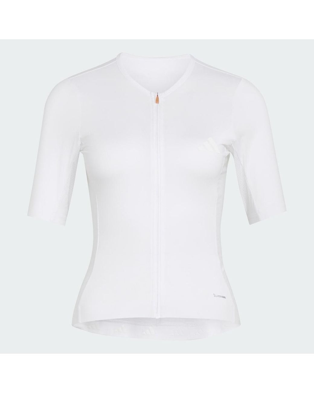 Adidas White Tempo Cycling Jersey