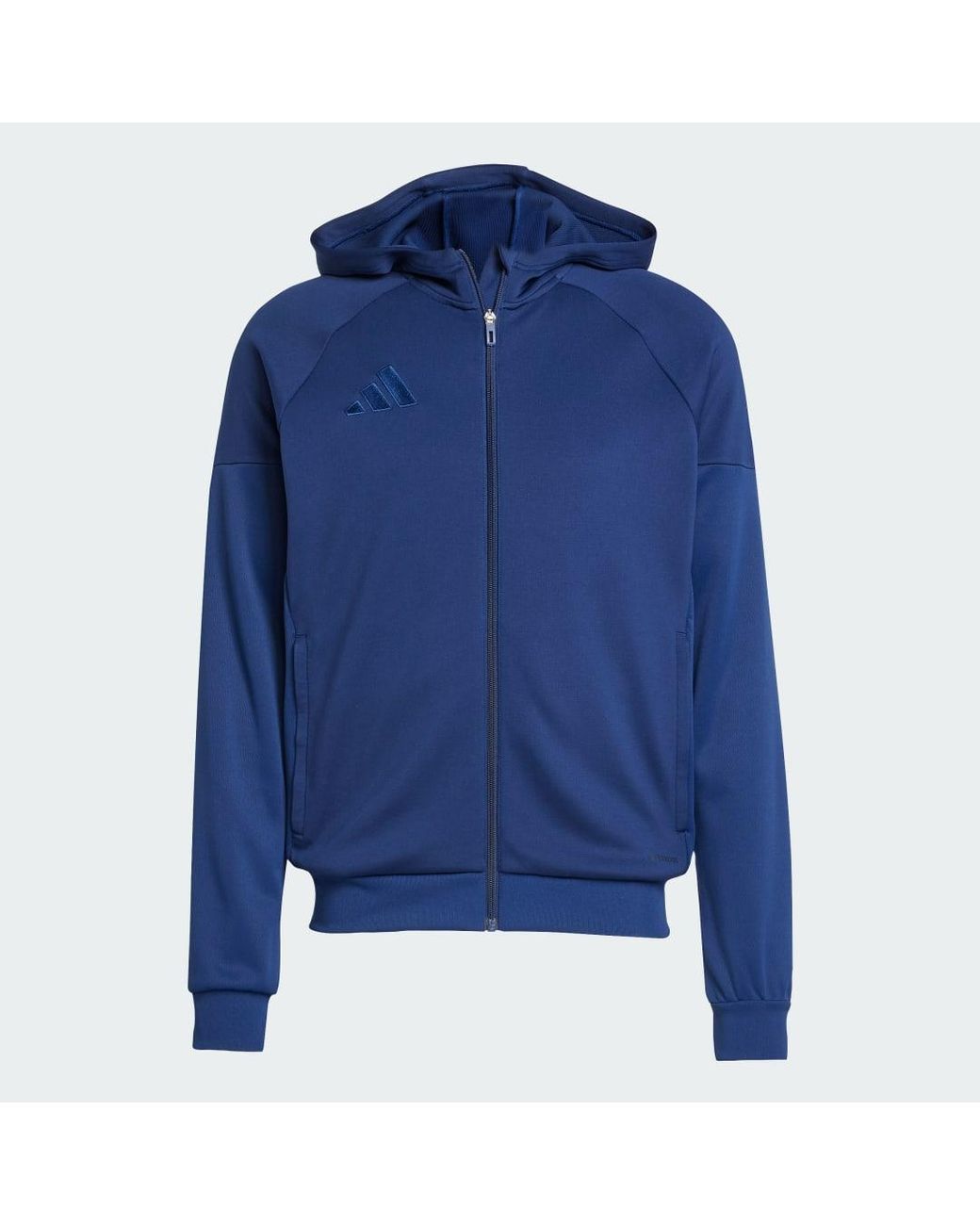 Adidas Blue Tiro 25 Full-Zip Hoodie for men