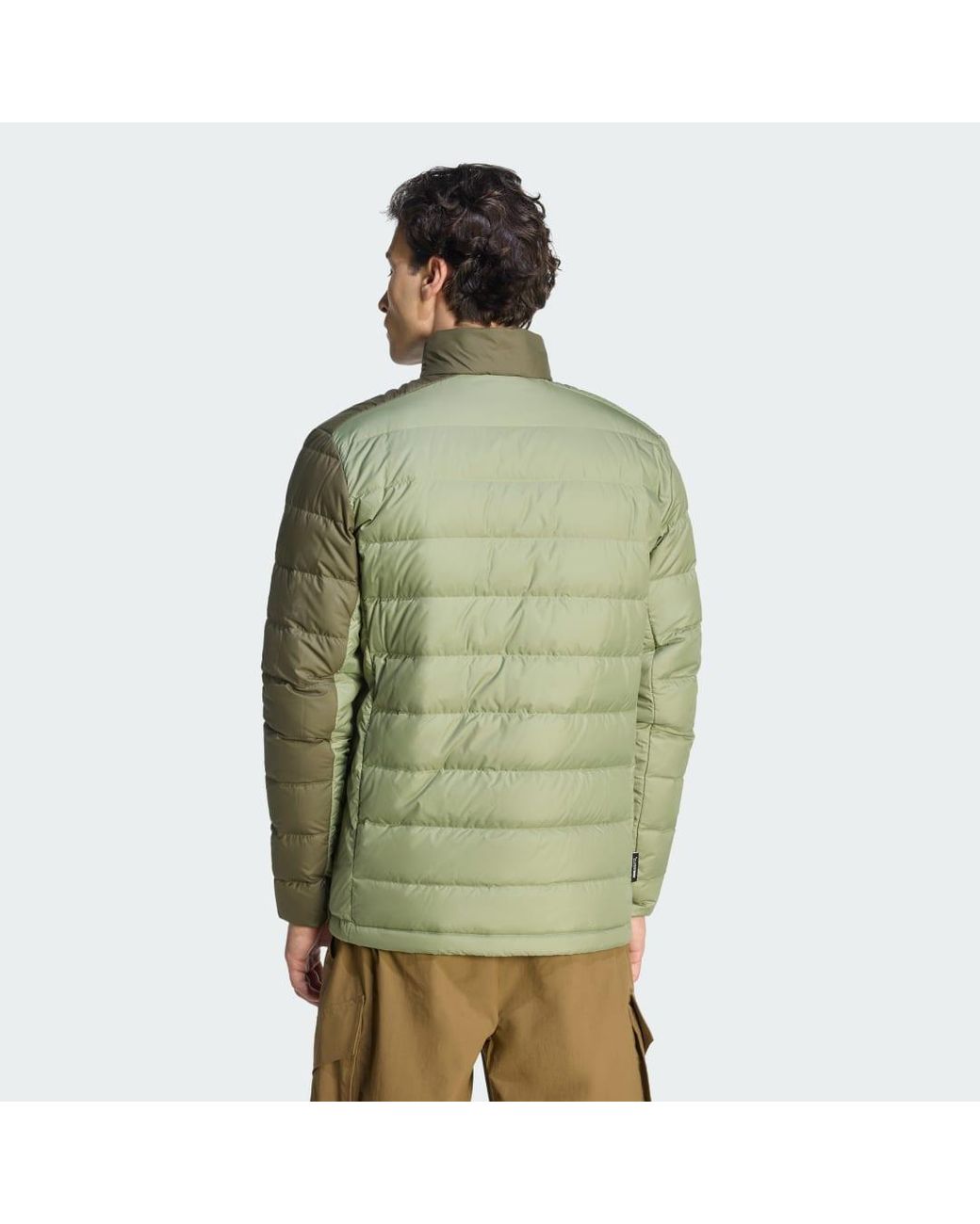 Adidas Originals Green Terrex Multi Light Down Climawarm Jacket for men