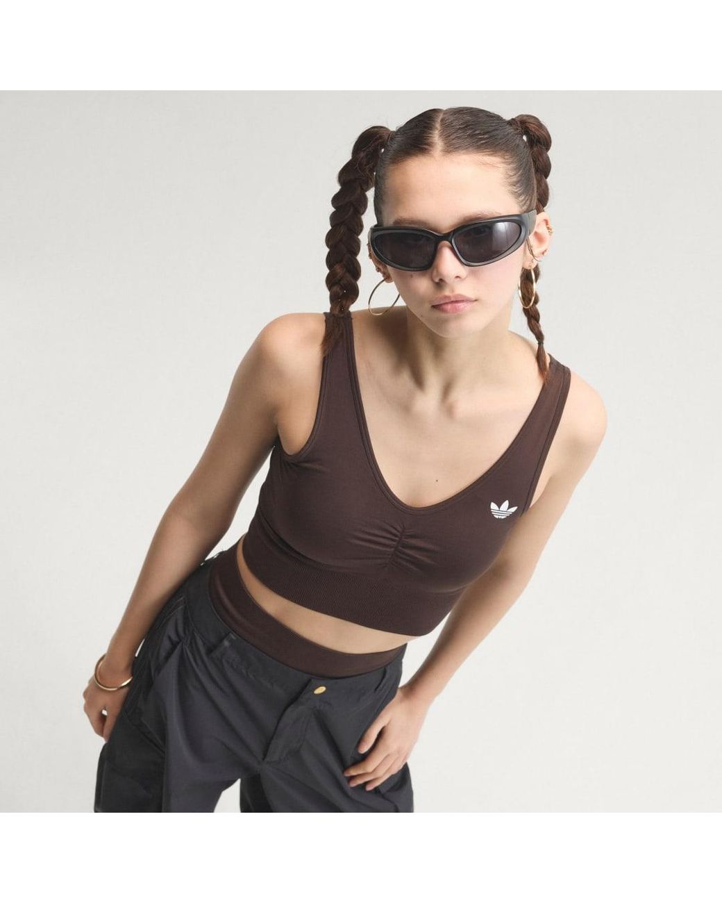 Adidas Black Essentials Seamless Bralette