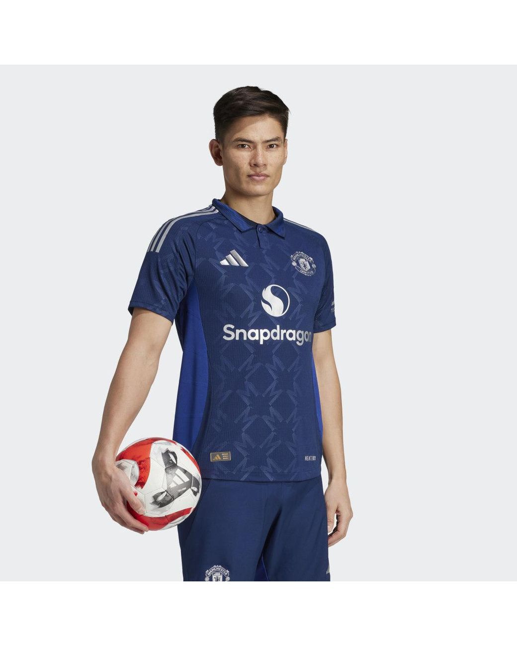 Adidas Originals Blue Manchester United 24/25 Away Authentic Jersey for men