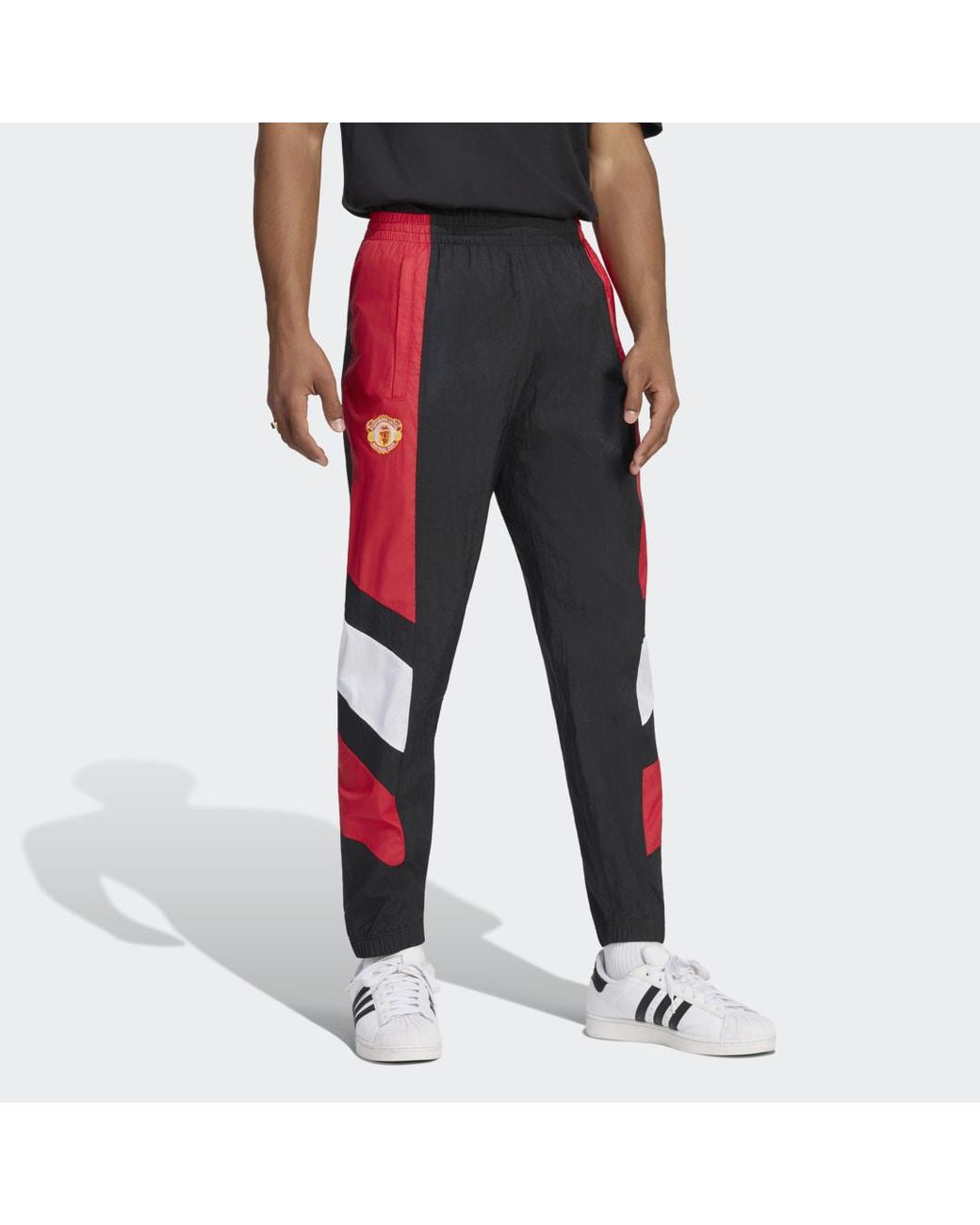 Adidas Red Manchester United Eqt Track Pants for men