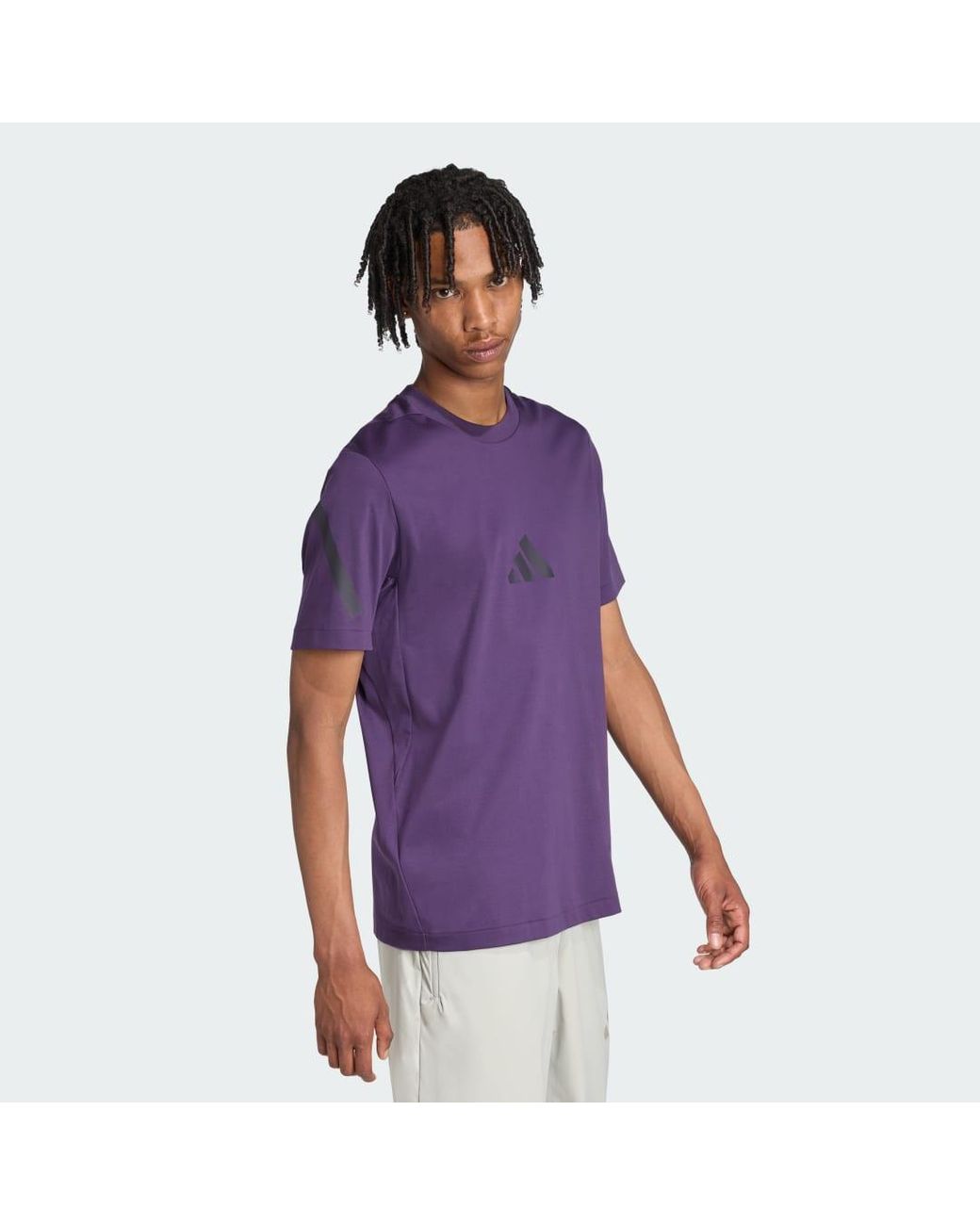 Adidas Purple Z.N.E. Tee for men