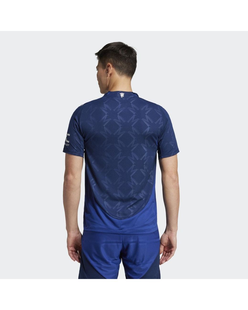 Adidas Originals Blue Manchester United 24/25 Away Authentic Jersey for men