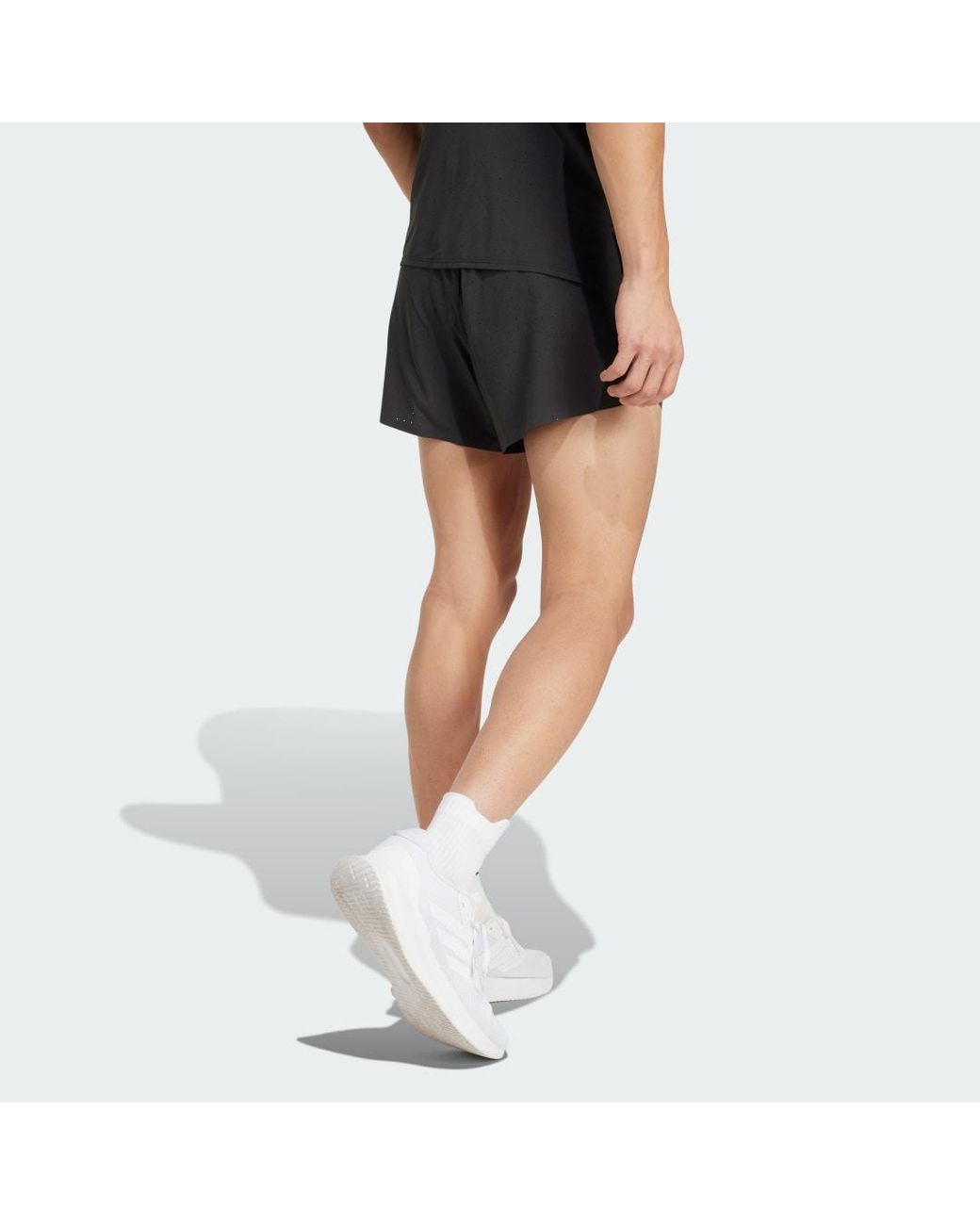 Adidas Black Adizero Road To Records Split Shorts for men