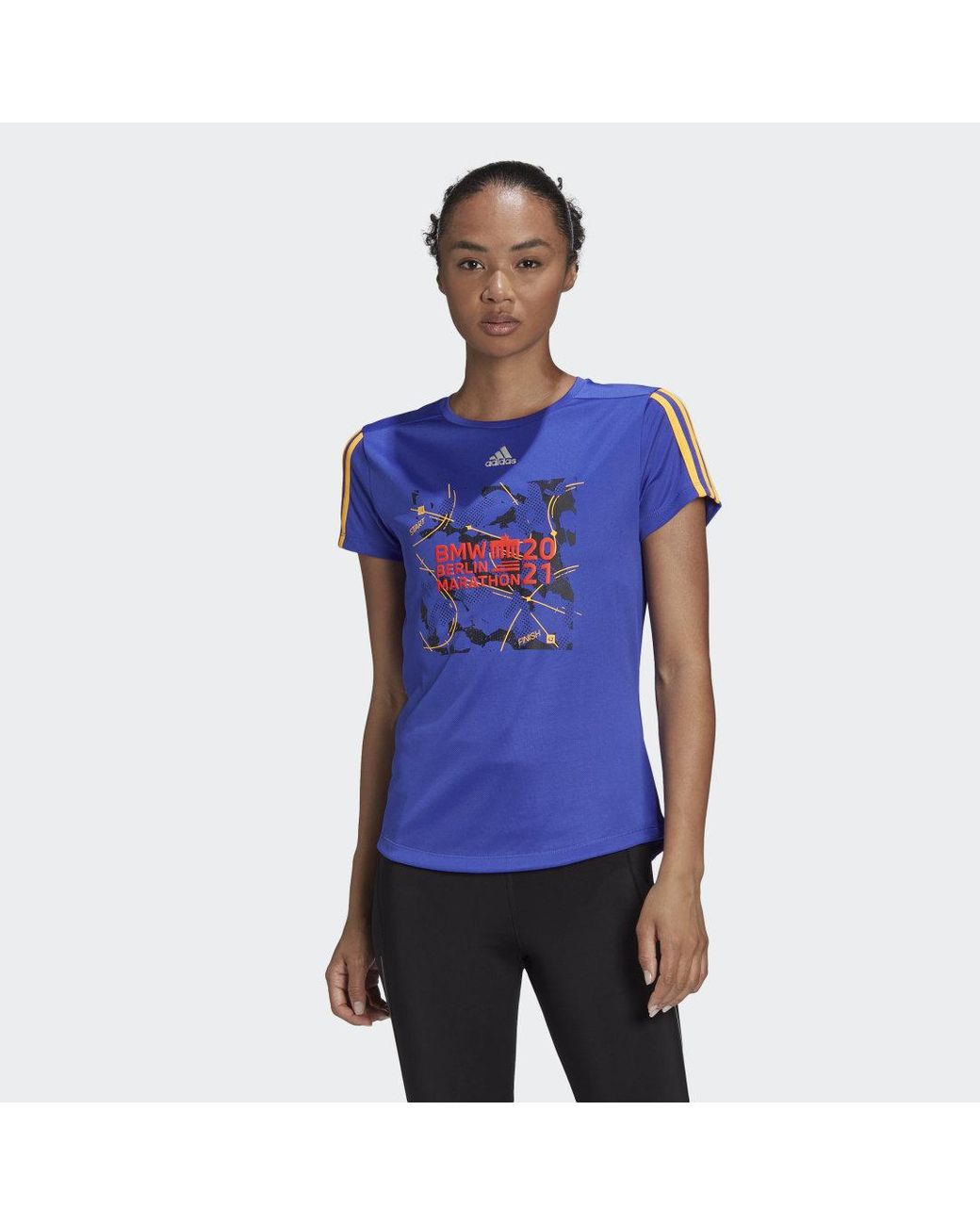 adidas Berlin Marathon Event T-Shirt in Blau | Lyst DE