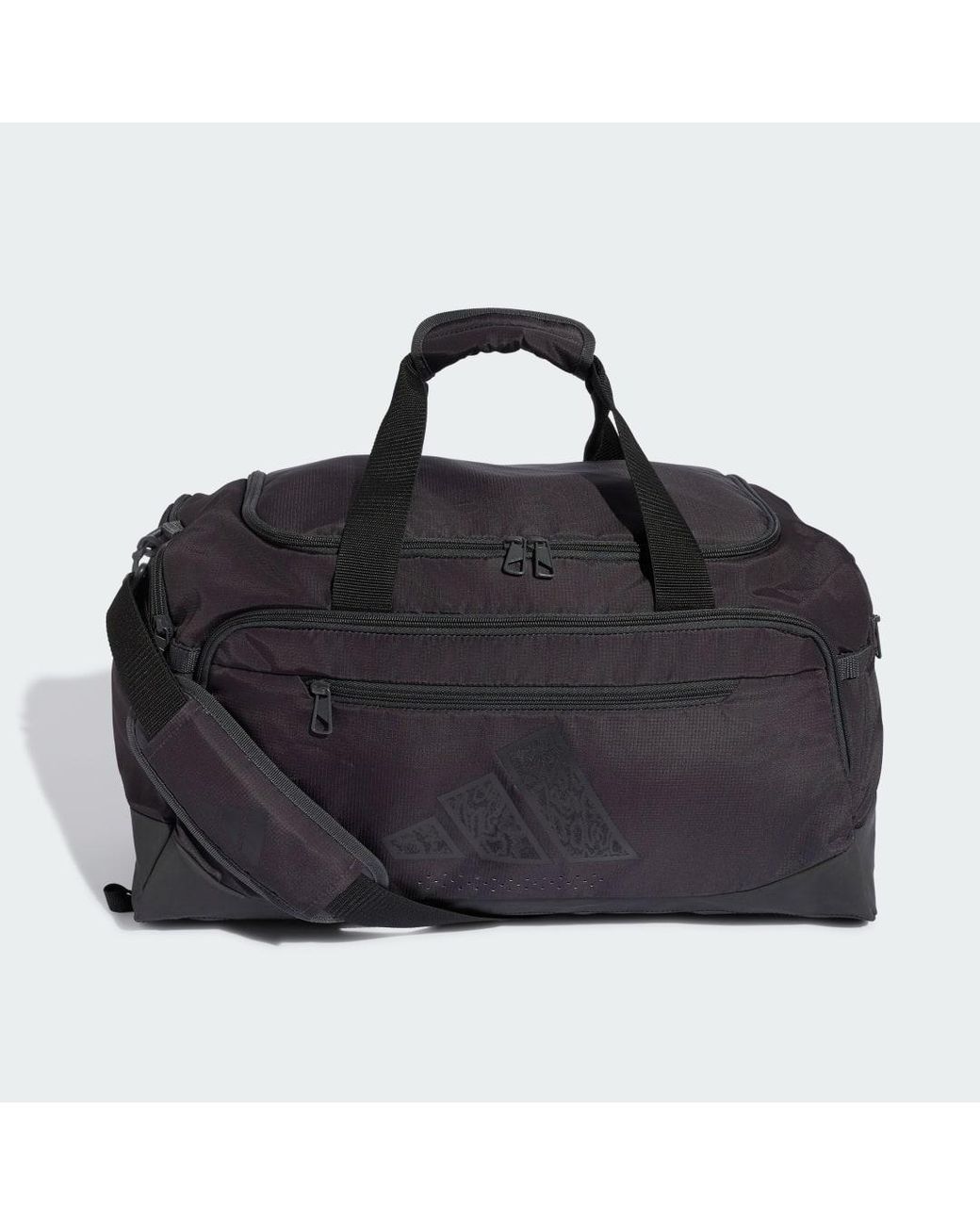 Adidas Black Training Defender Graphic Duffle Bag Small