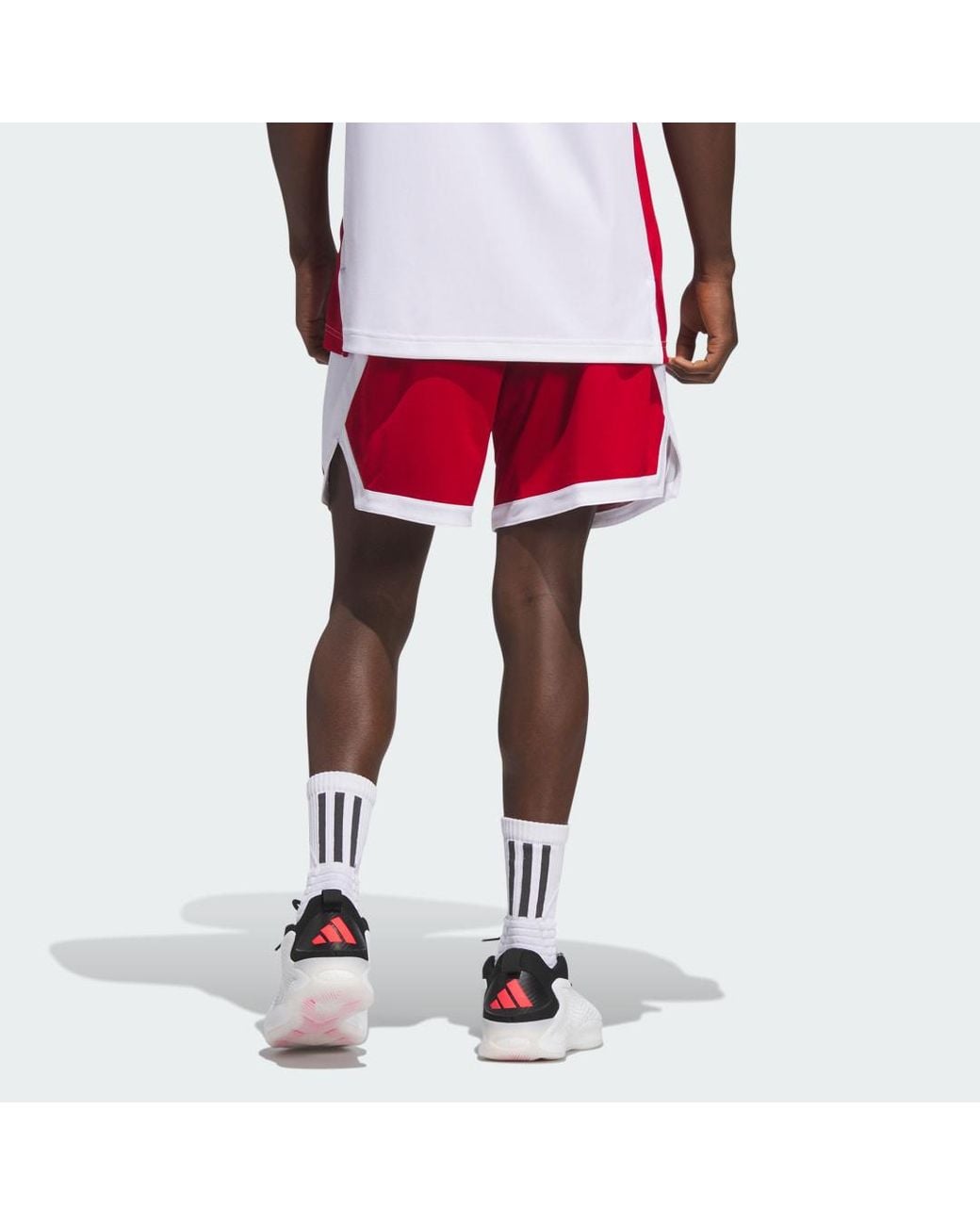 Adidas Red 3G Speed Reversible Basketball Shorts for men