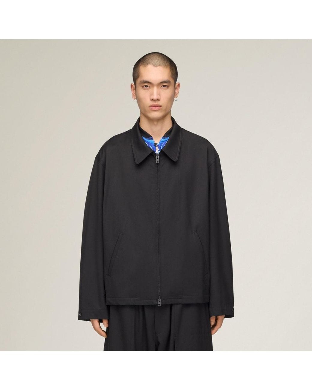 Adidas Black Y-3 Wool Tailored Blouson Jacket for men