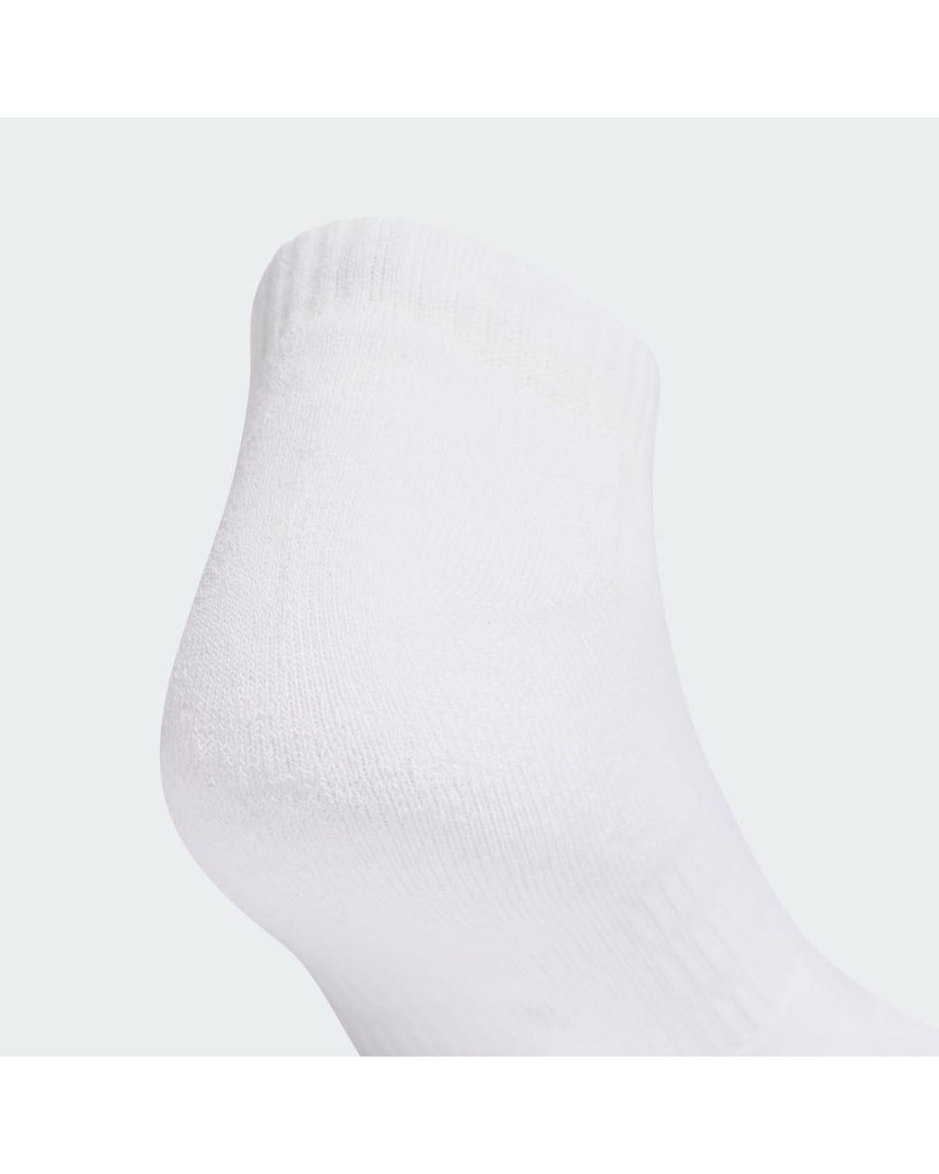 Adidas White Cushioned Essentials Low Cut Socks 3 Pair Pack