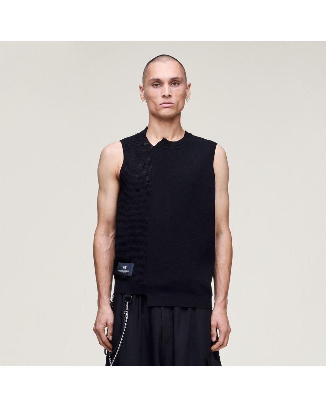 Adidas Blue Y-3 Gfx Knitted Vest