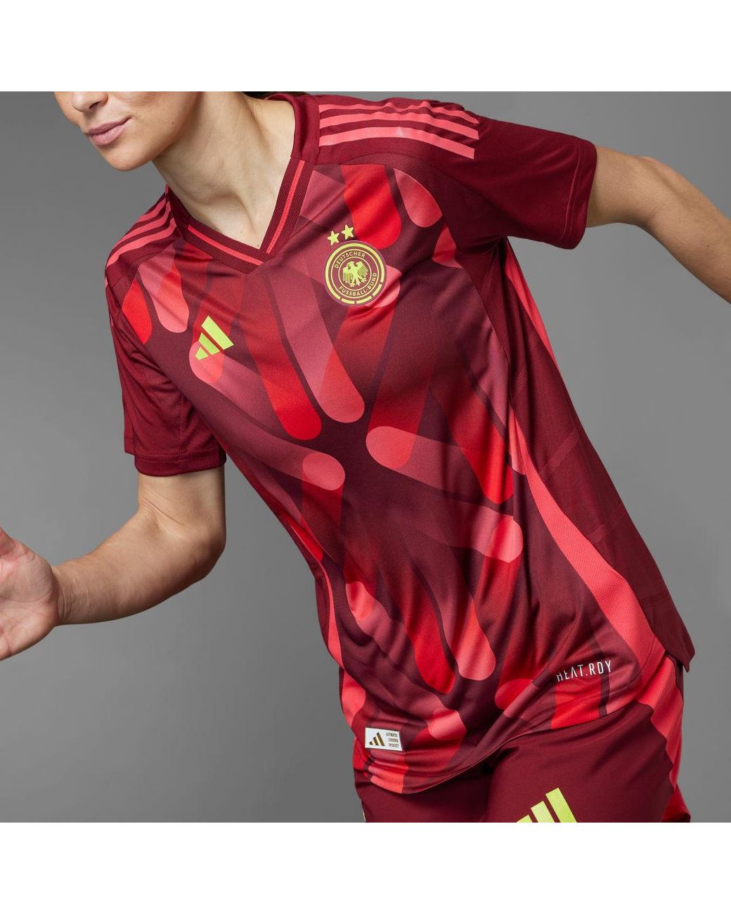 Adidas Red Germany 25 'S Team) Away Authentic Jersey
