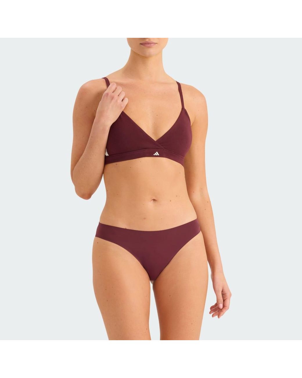 Adidas Red Active Light Flex Panty Pack 3Pk Bikini