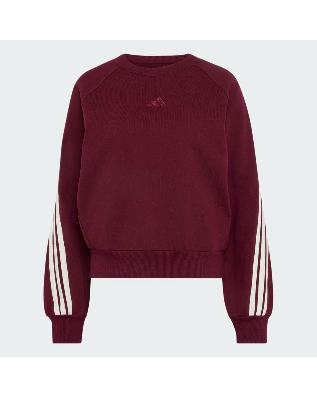 Adidas Red Kit 3-Stripes Sweatshirt