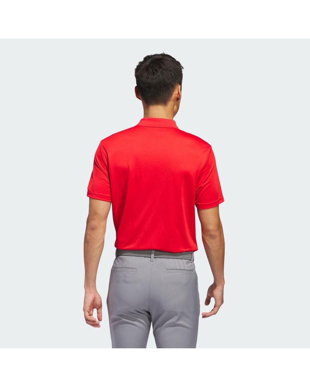 Adidas Red Core Performance Primegreen Polo Shirt for men