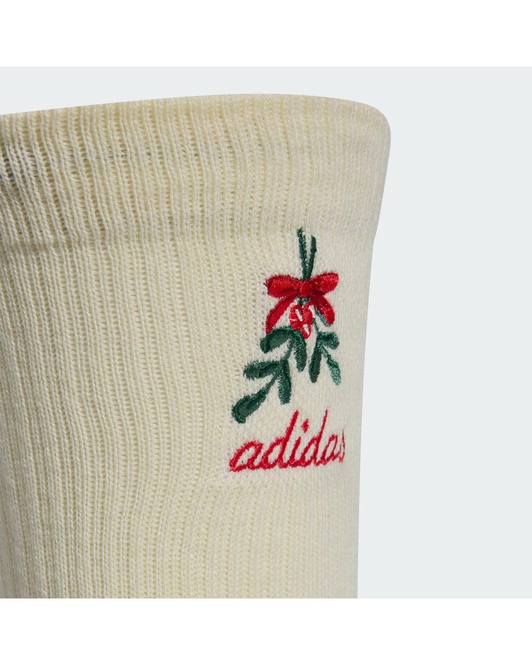 Adidas Green Christmas Graphic Sock 2 Pair Pack