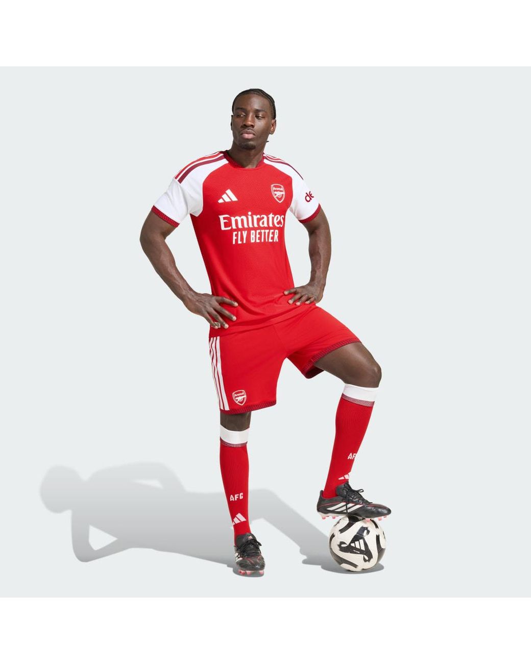 Adidas Red Arsenal Fc 26/27 Home Authentic Shorts for men