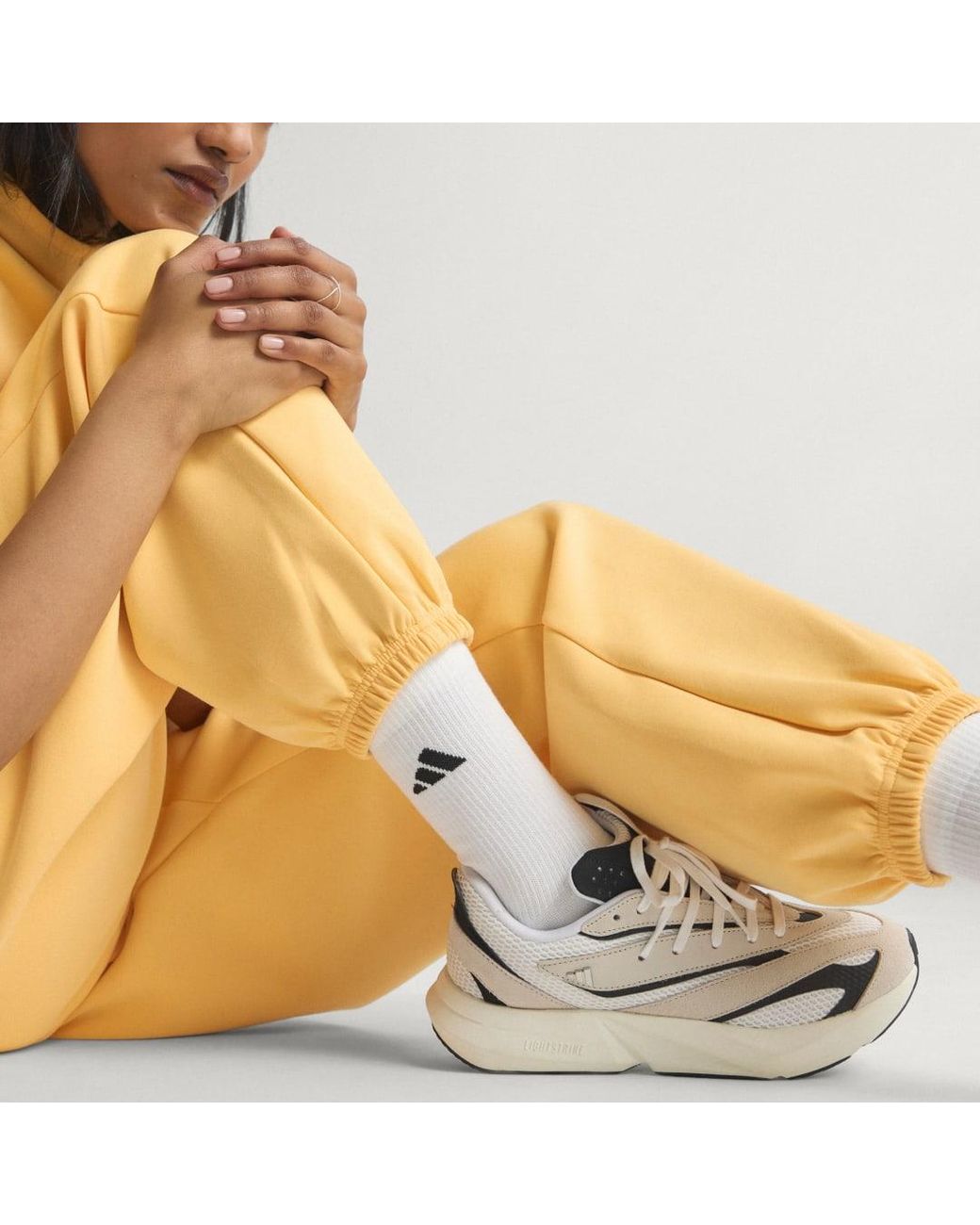 Adidas Yellow Soft Lux Loose Pant