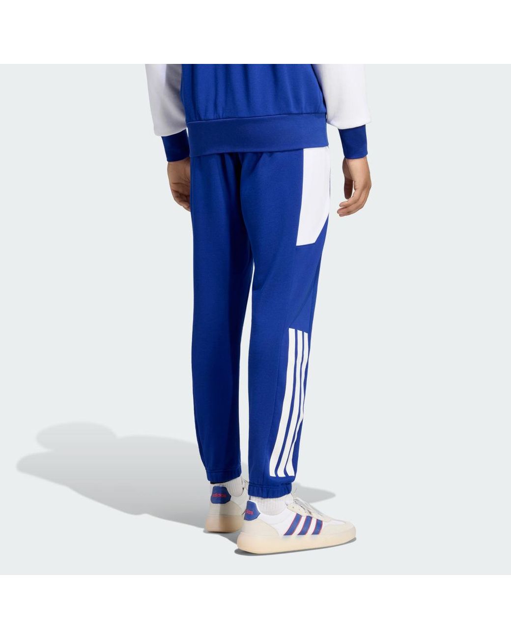 Adidas Blue France Rugby Travel Joggers for men