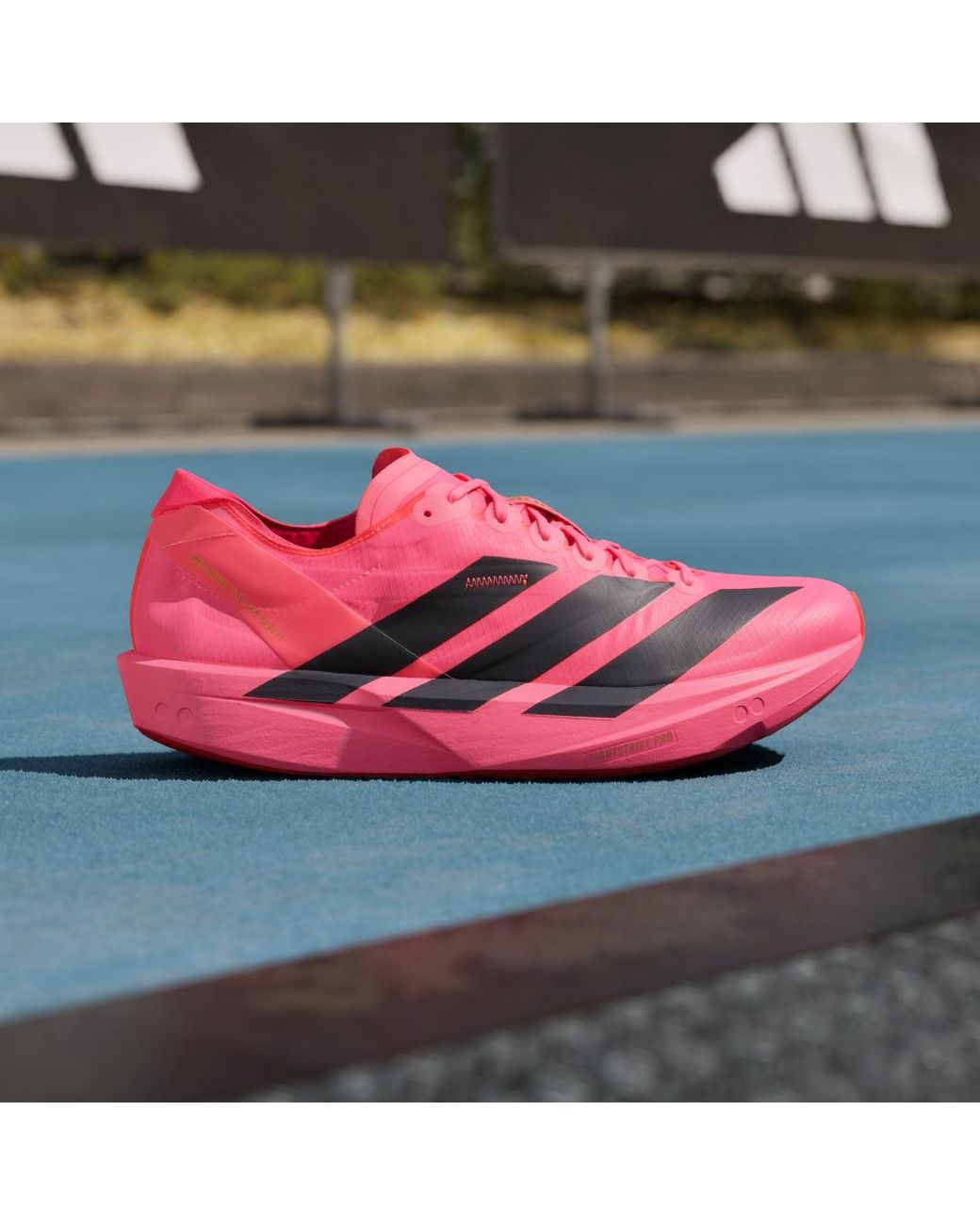 Adidas Pink Adizero Takumi Sen 11 Running Shoes for men