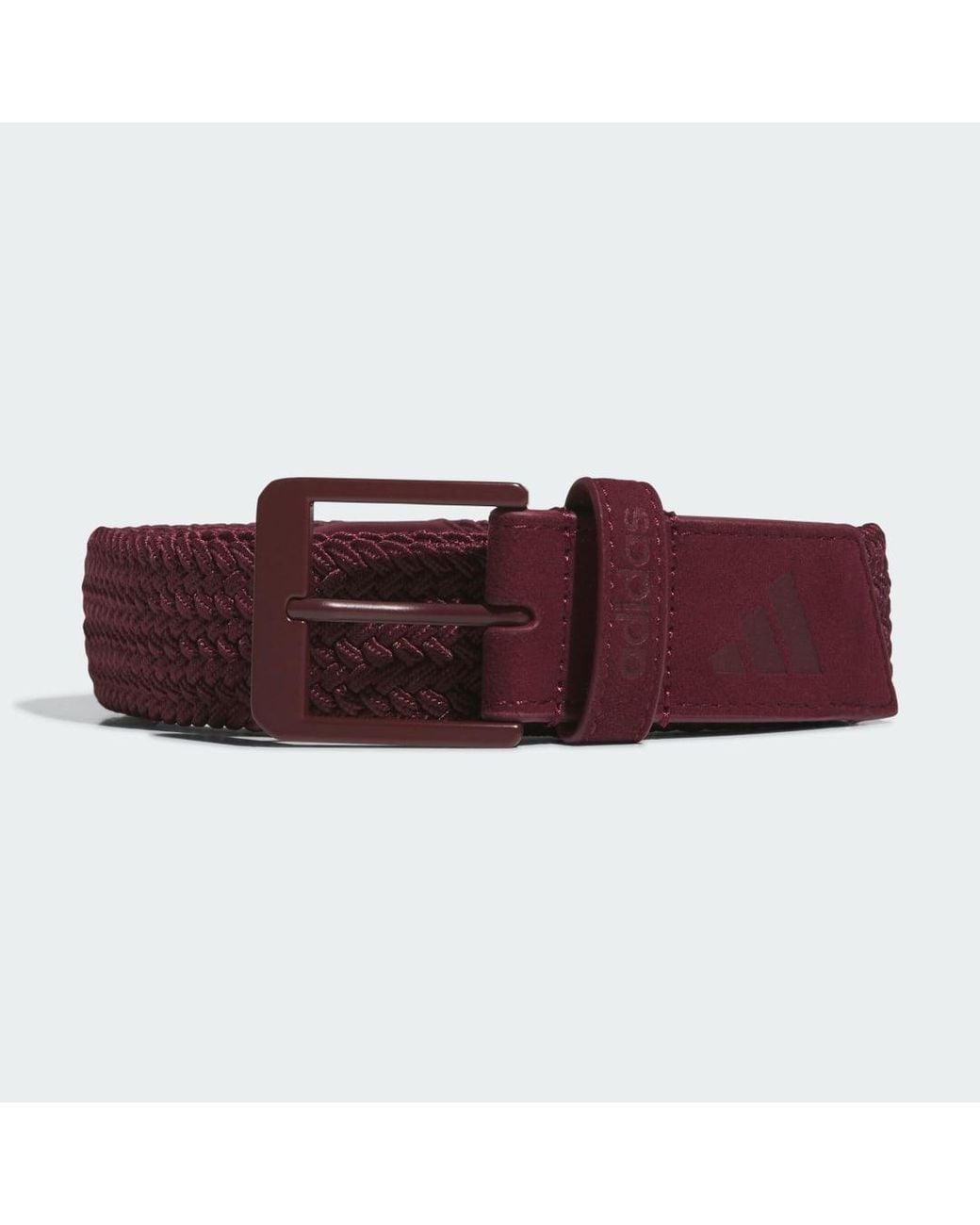 Adidas Red Braided Stretch Belt for men