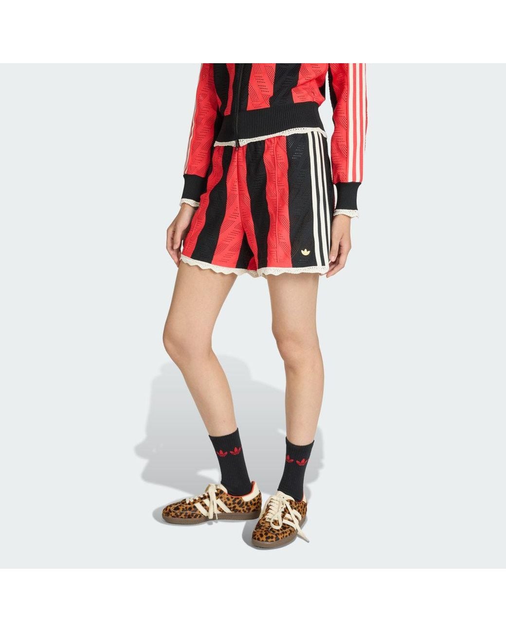 Adidas Red Firebird Loose Shorts