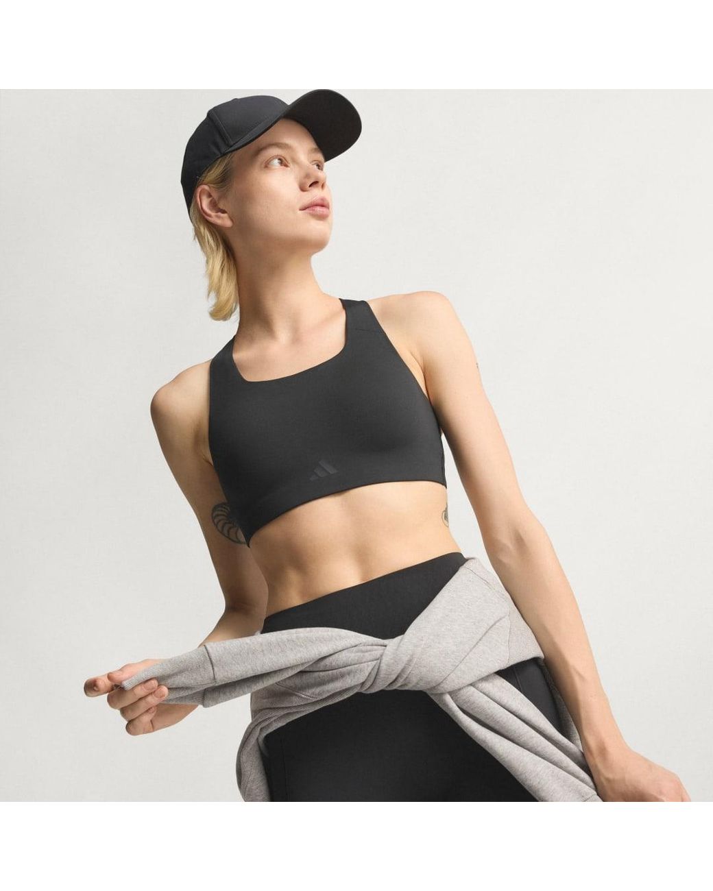 Adidas Black Optimé High Support Bra