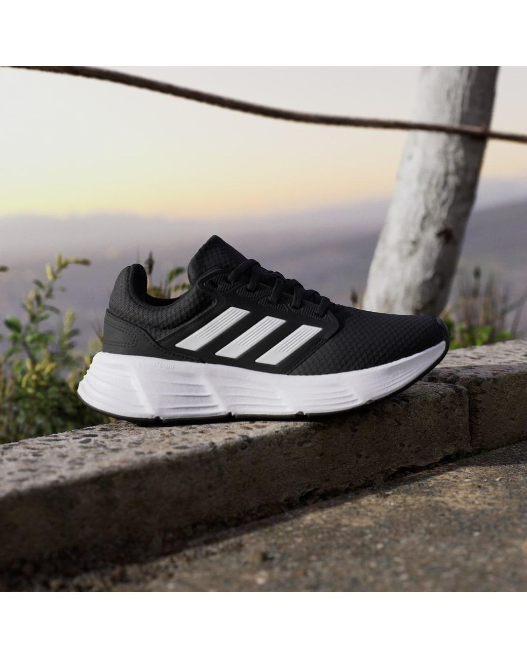 Adidas Black Galaxy 6 Running Shoes Size 4