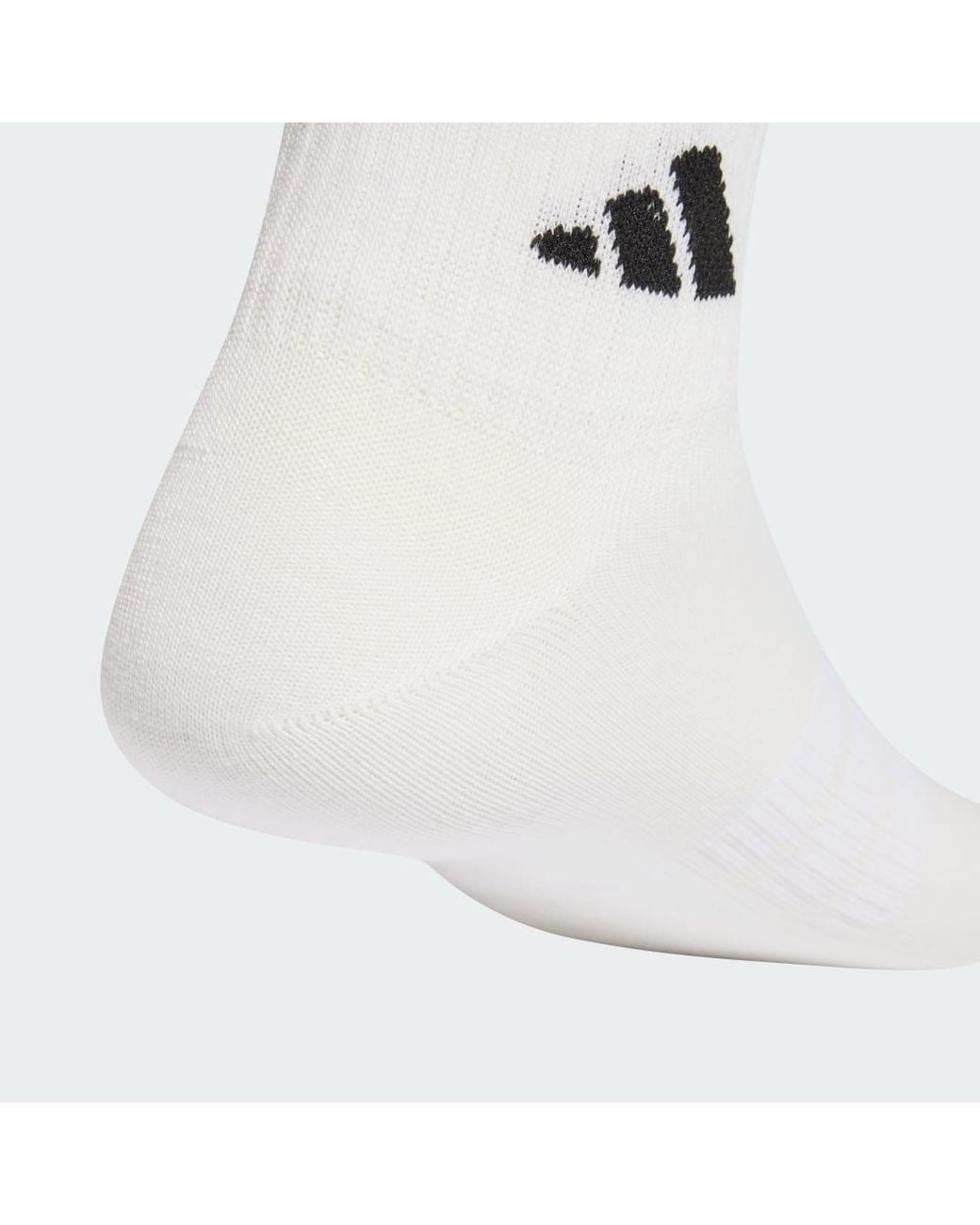 Adidas White Thin&Amp;Light Sportswear Ankle Socks 3 Pair Pack
