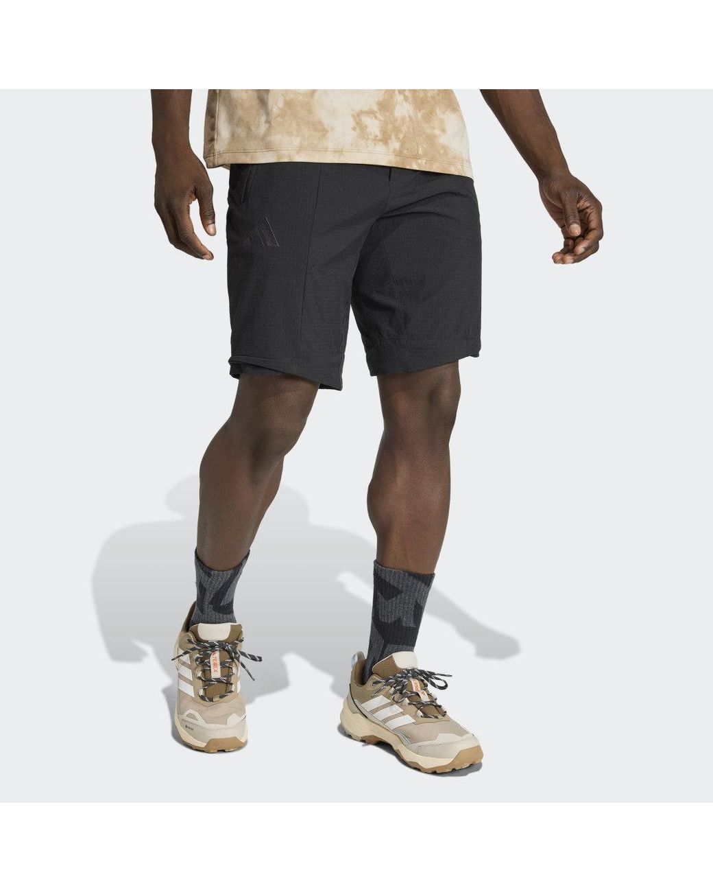 Adidas Black Terrex Xperior Utilitas Clima365 Zip-Off Tracksuit Bottoms for men